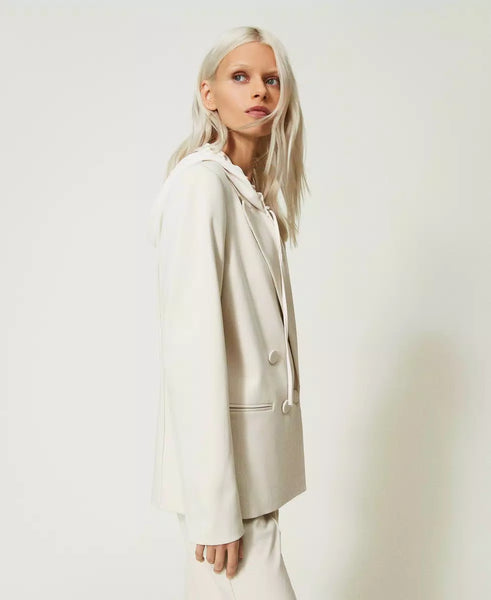 Giacca blazer con cappuccio Twin set Actitude