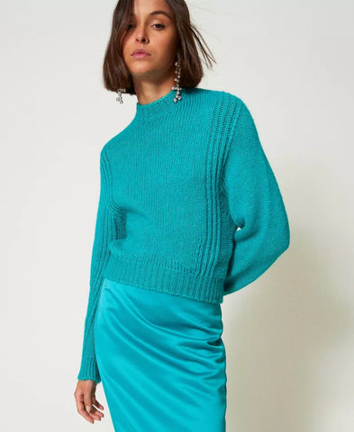 Maglia lupetto misto lana Twin set Actitude