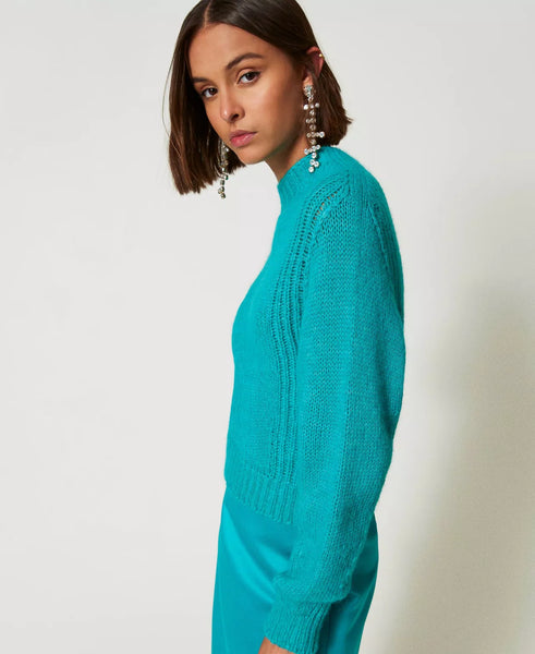 Maglia lupetto misto lana Twin set Actitude