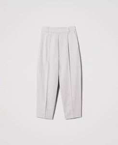 Pantaloni misto lino Twin set Actitude