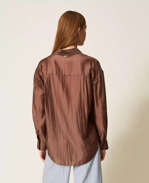 Camicia in voile con tasche Twin set Actitude