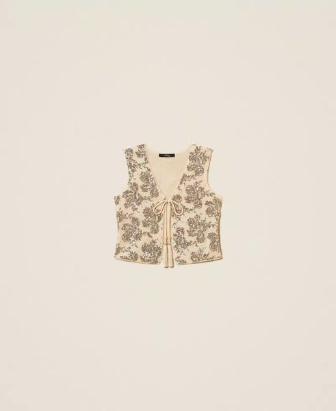 GILET PAILLETTES TWIN SET ACTITUDE