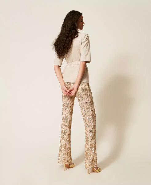Pantalone paillettes Twin set ACTITUDE