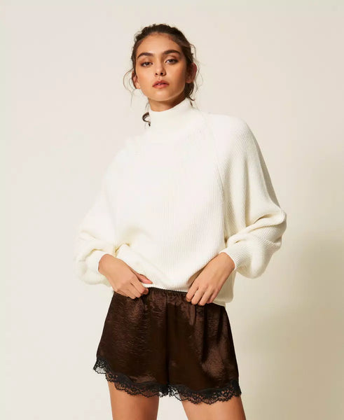 Maglia over collo alto Twin set Actitude