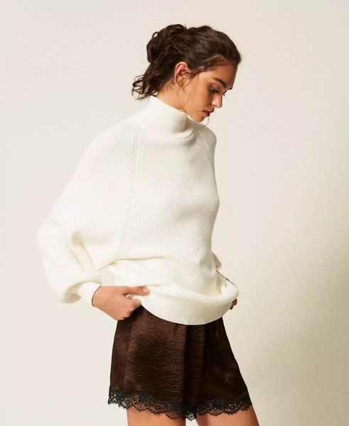 Maglia over collo alto Twin set Actitude