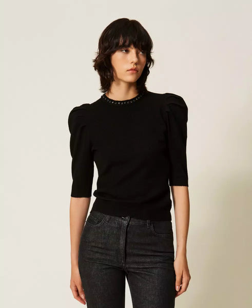 Maglia in filato riciclato Twin set Actitude