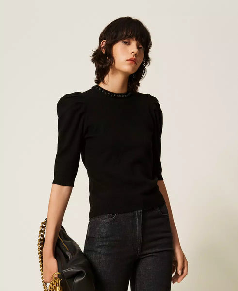 Maglia in filato riciclato Twin set Actitude