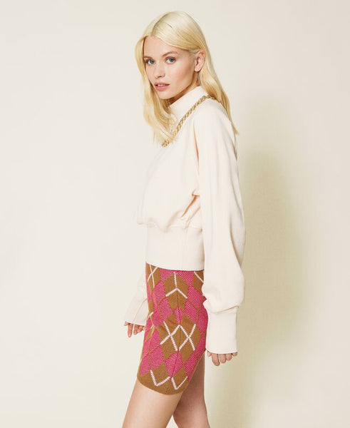 Felpa cropped Actitude Twin set