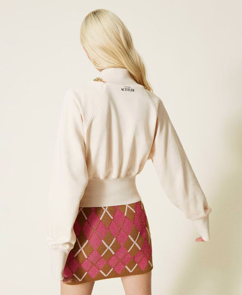 Felpa cropped Actitude Twin set