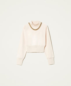 Felpa cropped Actitude Twin set