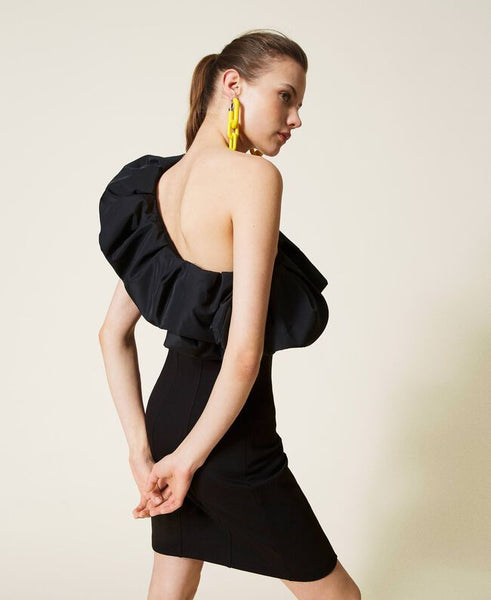 Abito monospalla con tafta Actitude Twin set