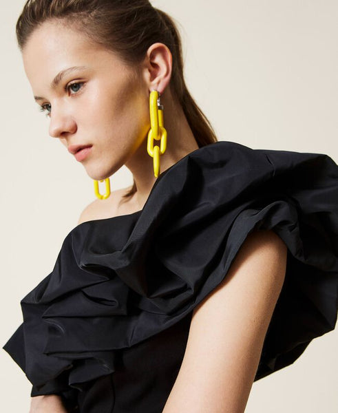 Abito monospalla con tafta Actitude Twin set