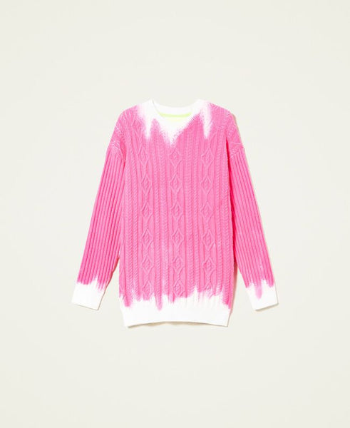 Maglia linea MYFO con stampa sfumata fluo Actitude Twin set