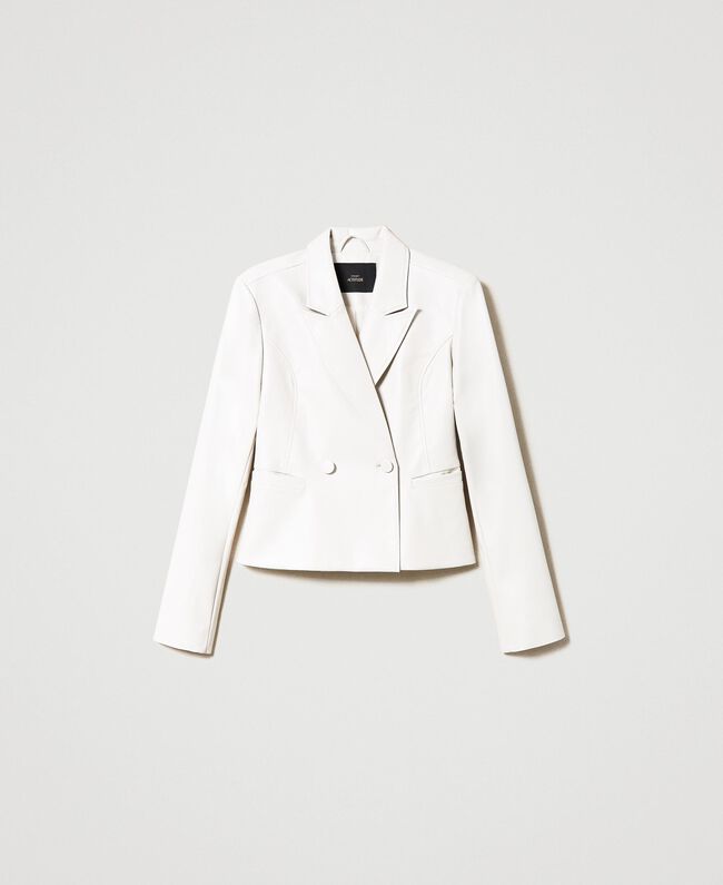Giacca blazer ecopelle